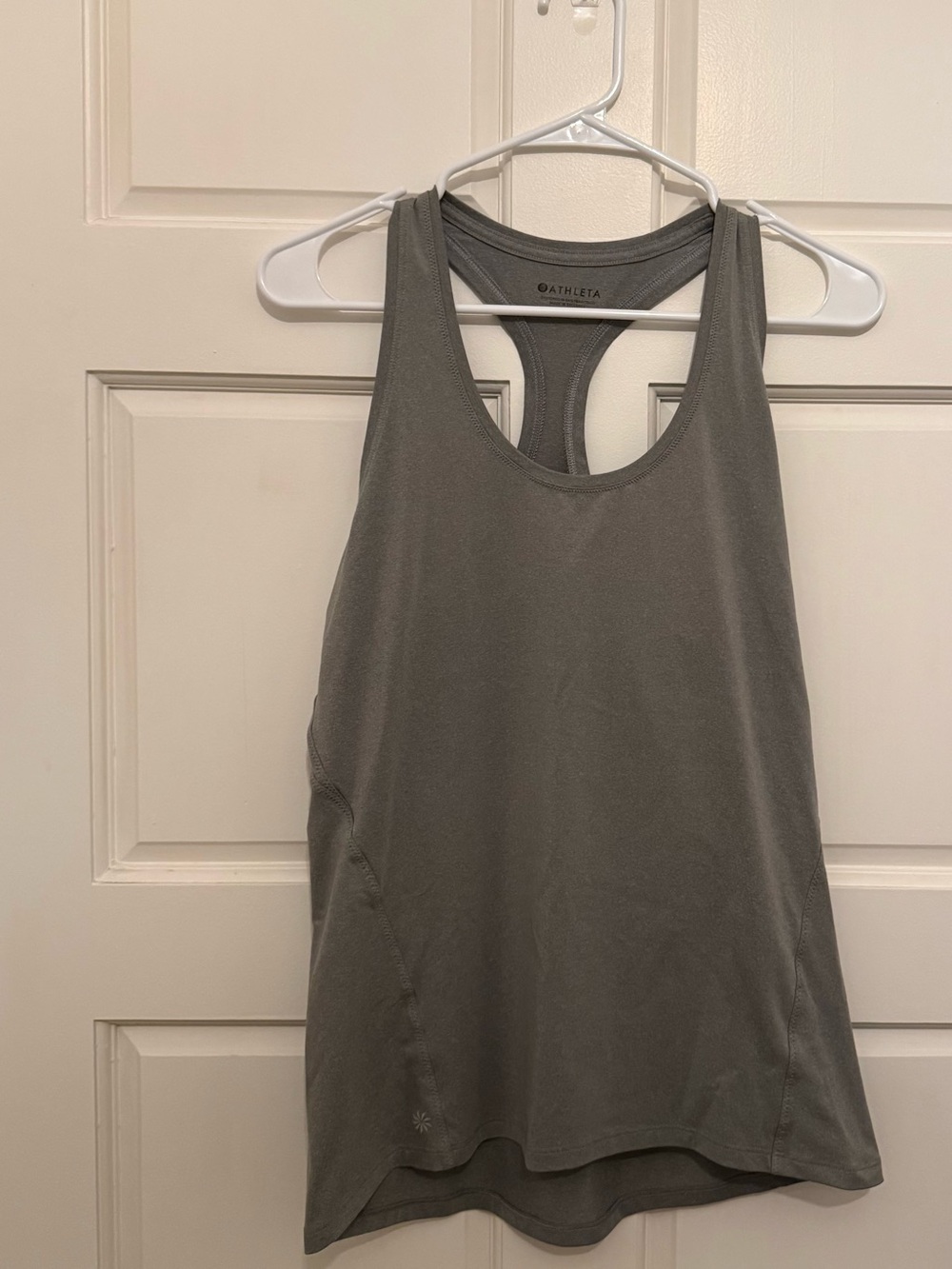 Athleta Olive Gray Racerback Tank